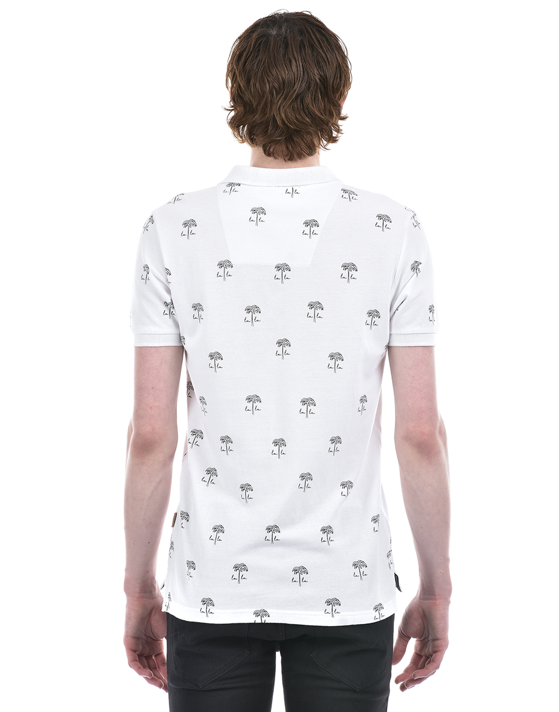 Numero Uno Men Geometric Print White T-Shirt